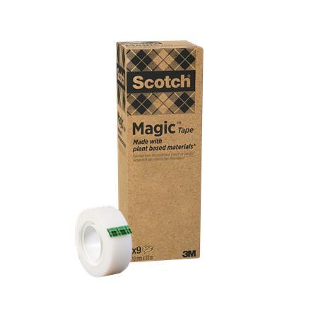 3M SCOTCH Lepiaca páska, 19 mm x 33 m, ekologická, 3M "Scotch® Magic™", priehľadná