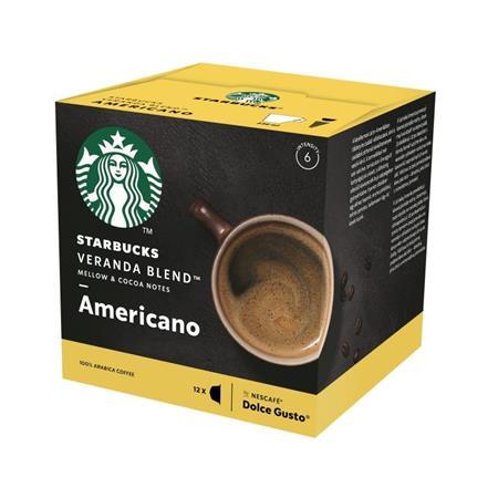 Kávové kapsuly, 12 ks, STARBUCKS by Dolce Gusto®, "Veranda Blend Americano"