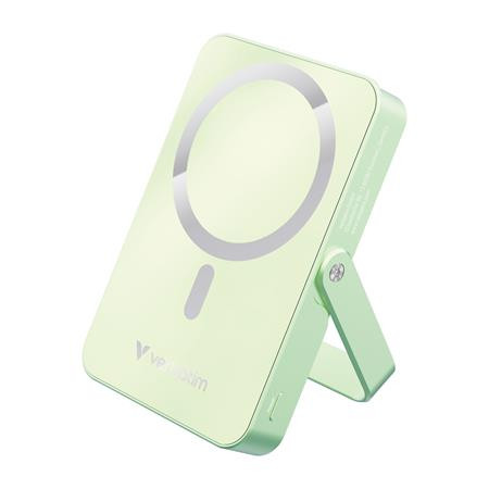 Power banka, externá batéria, magnetická (bezdrôtová), 10 000 mAh, stojanček, VERBATIM "Ch 2