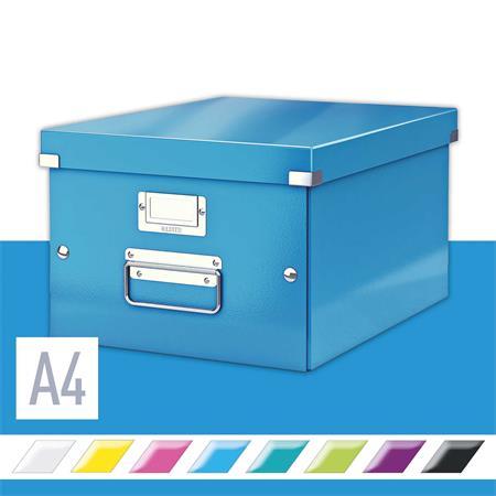 Škatuľa, rozmer A4, LEITZ "Click&Store", modrá