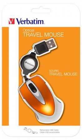 VERBATIM Optická myš "Go Mini", k notebookom, strieborná-hnedá