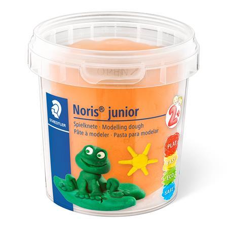 Modelovacia plastelína, sada, STAEDTLER "Noris® junior 813", 4 rôzne neónové farby 2