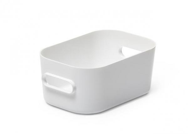 Úložný box, plastový, 0,6 l, SMARTSTORE "Compact XS", biely