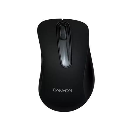 Myš, bezdrôtová, optická, USB, CANYON "MW-2", čierna