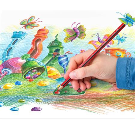 Farebné ceruzky, trojhranné, STAEDTLER "Noris Colour", 6 farieb