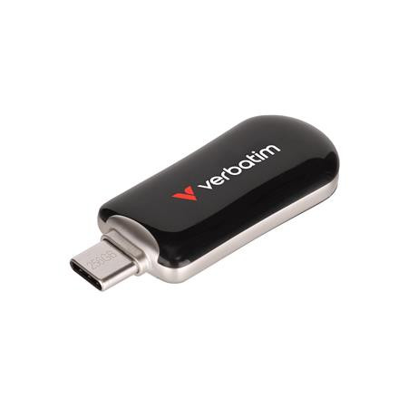 USB kľúč, 256GB, USB-C 3.2 Gen1, VERBATIM "Plectra", čierny 2