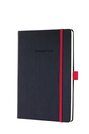 Zápisník, exkluzívny, A5, linajkový, 97 strán, tvrdá obálka, SIGEL "Conceptum Red Edition"