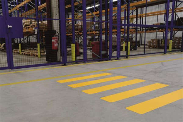 Podlahová značka, DURABLE „Prechod pre chodcov“, žltá 6