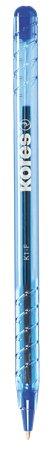 Guľôčkové pero, 0,7 mm, s vrchnákom, KORES "K1-F", modré