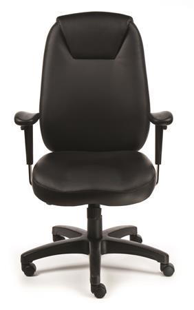 Manažérska stolička, synchrónna mechanika, bonded koža, čierny podstavec, MAYAH "Grand Chi