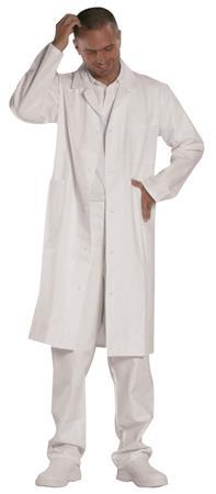 . Plášť, pánsky, dlhý rukáv, 100% bavlna, veľkosť: 58, biely