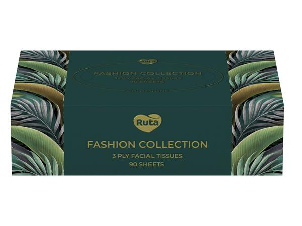 Kozmetické papierové vreckovky, 3-vrstvové, 90 ks, RUTA „Fashion Collection“ 2