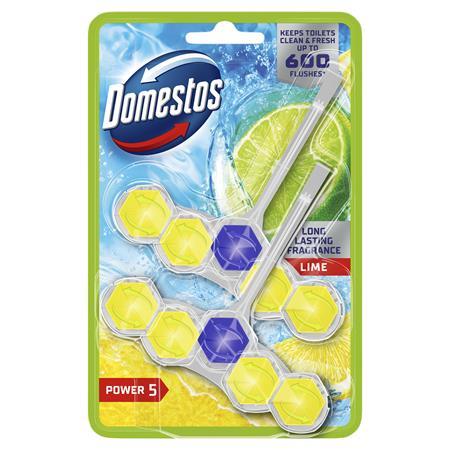 WC osviežujúci blok, 2 ks, DOMESTOS "Power 5", limetka 1