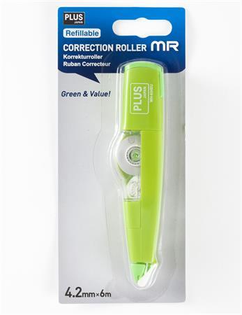 Korekčný roller, 4,2mm x 6m, PLUS "MR", zelený