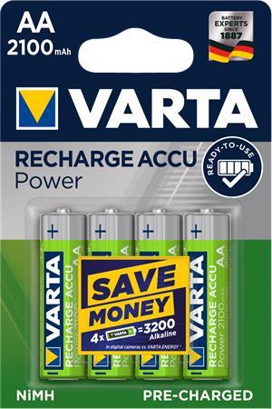VARTA Tužkové batérie "Ready2Use", 4x, AA, 2100 mAh