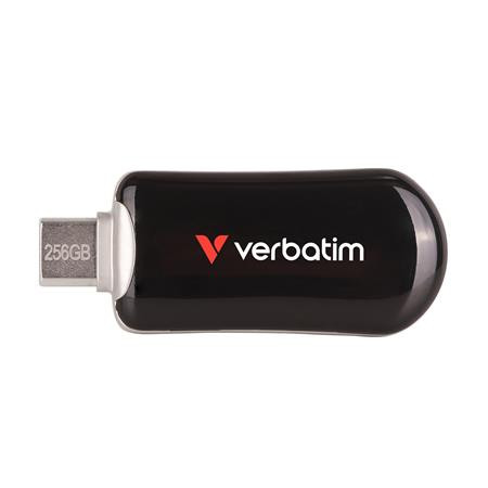 USB kľúč, 256GB, USB-C 3.2 Gen1, VERBATIM "Plectra", čierny 1