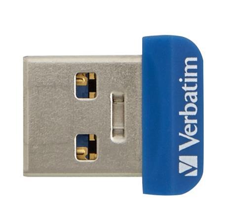 USB kľúč, 64GB, USB 3.0, 80/25MB/sec, VERBATIM "Nano Store n Stay"