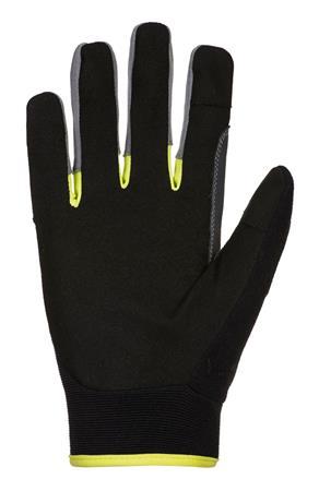 . Ochranné rukavice, syntetická koža, univerzálne, L, čierna