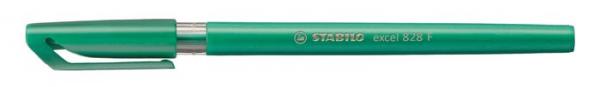 Guľôčkové pero, 0,38 mm, s vrchnákom, STABILO "Excel", zelené