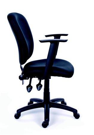 MAYAH Kancelárska stolička, čalúnená, čierny podstavec, MaYAH "Active"