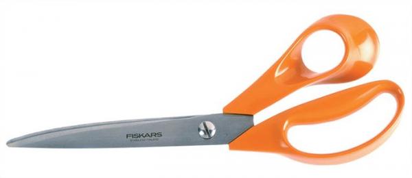 Nožnice, krajčírske, 25 cm, FISKARS "Classic", oranžová