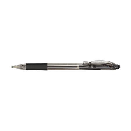 Guľôčkové pero, 0,35 mm, stláčací mechanizmus, PENTEL "BK417", čierna