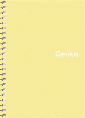 Špirálový zošit, štvorčekový, A6, 80 listov, PP obal, SHKOLYARYK "Genius Pastel", mix