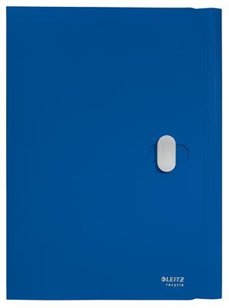 Dosky na dokumenty, 11 mm, PP, A4, LEITZ "Recycle", modrá