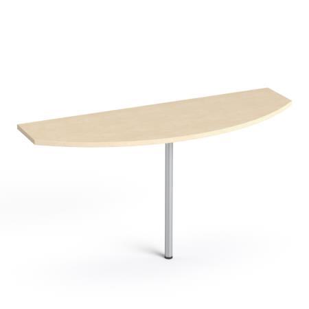 Nadstavec ku stolu, zakrivený, noha zo sivého kovu,, 45x140cm, MAYAH  "Freedom SV-49", jav