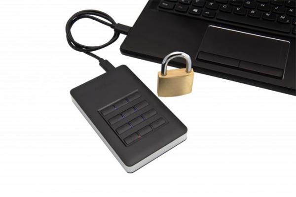 2,5" HDD (pevný disk), 2TB, USB 3.1, heslové šifrovanie, VERBATIM "Secure Portable", čiern
