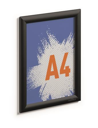 Plagátová tabuľa, nástenná, A4, hliníkový rám, DURABLE, čierna 3