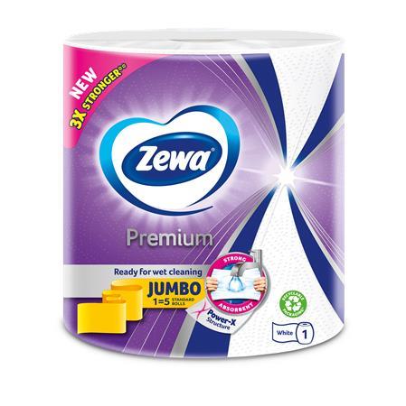 Papierové utierky, kotúčové, 230 útržkov, ZEWA "Premium Jumbo"