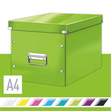 Škatuľa, rozmer L, LEITZ "Click&Store", zelená