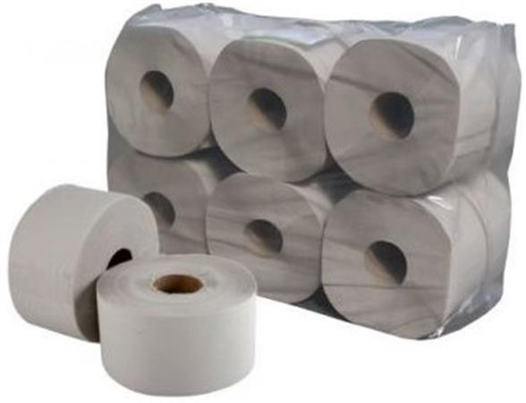 . Toaletný papier, 1 vrstvový, veľký kotúč, 130 m, priemer 19 cm, "Vella", prírodný