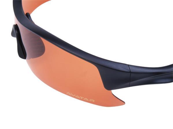 Slnečné okuliare "Shield", HD polarizačné sklíčka, AVATAR, čierna