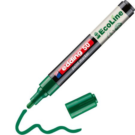 Lakový popisovač, 2-3 mm, EDDING "50", zelený 3