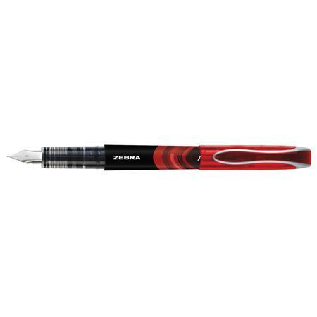 Plniace pero, 0,6 mm, ZEBRA, červená