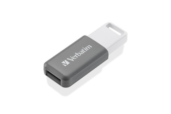 USB kľúč, 128GB, USB 2.0, VERBATIM "Databar", sivý 1