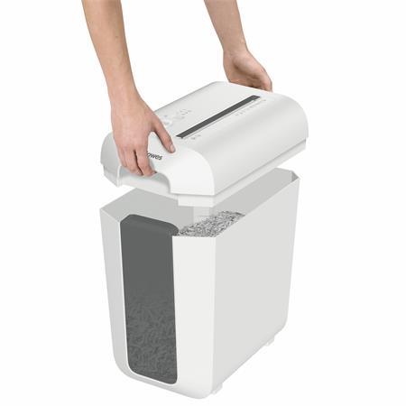 Skartovací stroj, konfety, 9 listov, FELLOWES "Powershred® LX65", biela 4