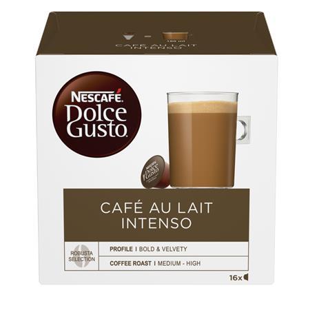 NESCAFE Kávové kapsuly, 16 ks, NESCAFÉ "Dolce Gusto Café au Lait Intenso"