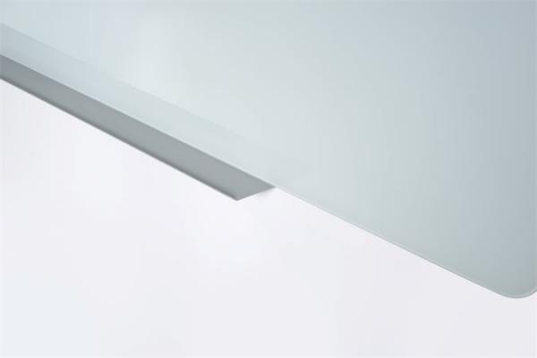 Magnetická sklenená tabuľa, 150x120 cm, VICTORIA, biela