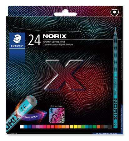 Farebné ceruzky, sada, STAEDTLER "Norix® 186", 24 rôznych farieb 1