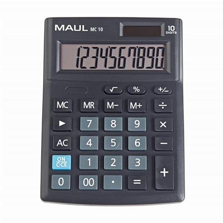 Kalkulačka, stolová, 10 miestny displej, MAUL "MC 10"
