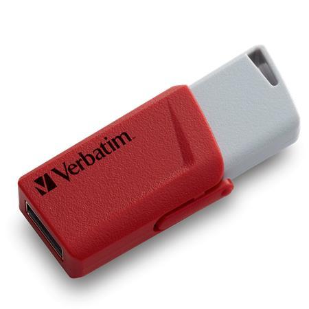 USB kľúč, 2 x 32GB, USB 3.2, 80/25MB/sec, VERBATIM "Store n Click", červená/modrá