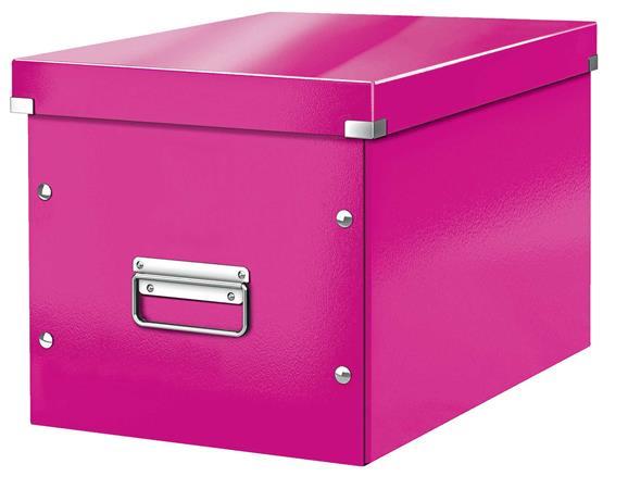 Škatuľa, rozmer L, LEITZ "Click&Store", ružová