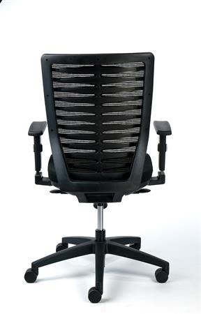 Kancelárska stolička, čalúnená, čierny podstavec, MAYAH "Supesrtar", čierna