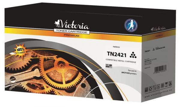 TN2421 Toner k tlačiarňam MFC-L2712DN, MFCL2712DW, MFCL2732DW, VICTORIA, čierny, 3k