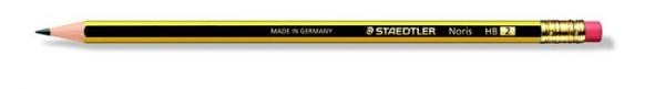 Grafitová ceruzka, s gumou, HB, šesťhranná, STAEDTLER "Noris"
