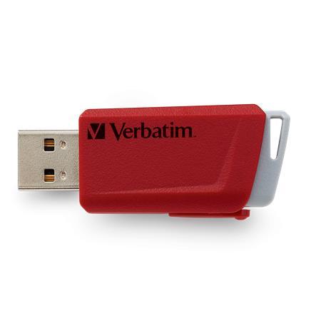 USB kľúč, 3 x 16GB, USB 3.2, 80/25MB/sec, VERBATIM "Store n Click", červená/modrá/žltá