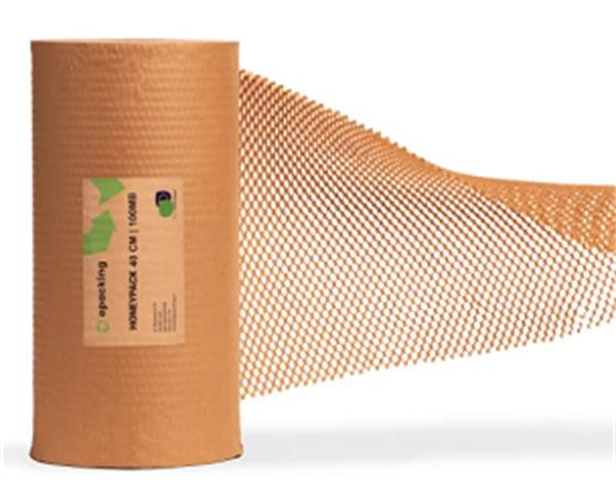 . Baliaci papier, s včelou štruktúrou (plástovou), 250 m x 400 mm, 80 g, hnedý